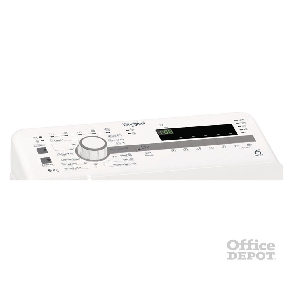 Whirlpool TDLR 6230SS EU/N fehér, felültöltős, max.1200ford., 6 kg, mosógép