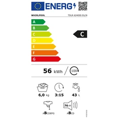 Whirlpool TDLR 6240S EU/N 6 kg felültöltős mosógép