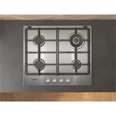Whirlpool TKRL 661 IX EU inox beépíthető gáz főzőlap Whirlpool TKRL 661 IX EU inox beépíthető gáz főzőlap