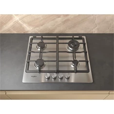 Whirlpool TKRL 661 IX EU inox beépíthető gáz főzőlap Whirlpool TKRL 661 IX EU inox beépíthető gáz főzőlap