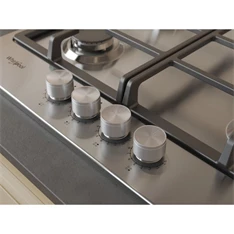 Whirlpool TKRL 661 IX EU inox beépíthető gáz főzőlap Whirlpool TKRL 661 IX EU inox beépíthető gáz főzőlap