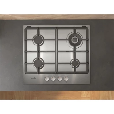 Whirlpool TKRL 661 IX EU inox beépíthető gáz főzőlap Whirlpool TKRL 661 IX EU inox beépíthető gáz főzőlap