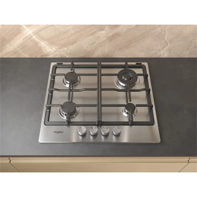 Whirlpool TKRL 661 IX EU inox beépíthető gáz főzőlap Whirlpool TKRL 661 IX EU inox beépíthető gáz főzőlap