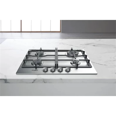 Whirlpool TKRL 661 IX EU inox beépíthető gáz főzőlap Whirlpool TKRL 661 IX EU inox beépíthető gáz főzőlap
