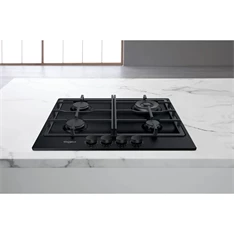 Whirlpool TKRL 661 NB fekete beépíthető gáz főzőlap Whirlpool TKRL 661 NB fekete beépíthető gáz főzőlap