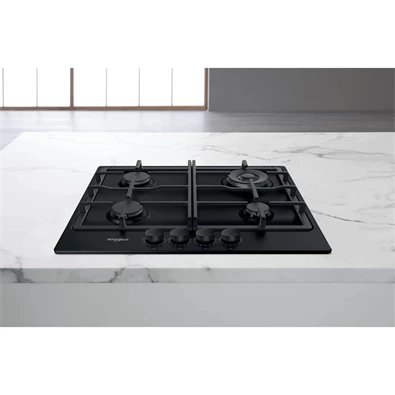 Whirlpool TKRL 661 NB fekete beépíthető gáz főzőlap Whirlpool TKRL 661 NB fekete beépíthető gáz főzőlap