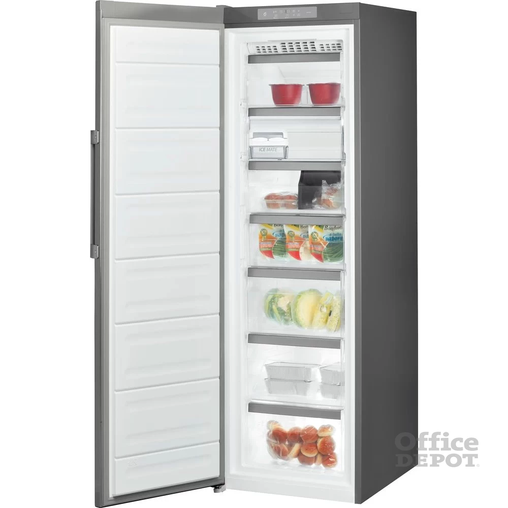 Whirlpool UW8 F2CXBI N2 inox, Fagyasztó:259L, No frost fagyasztószekrény