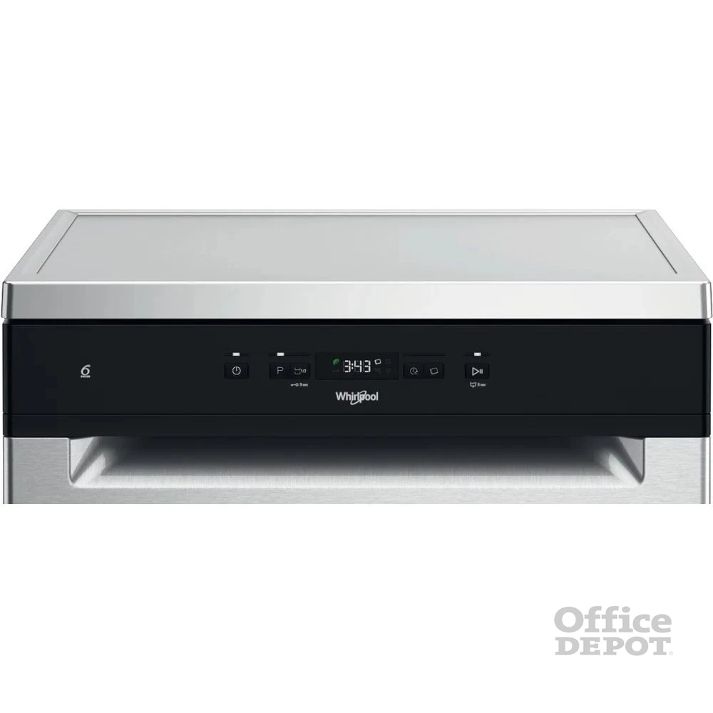Whirlpool W2F HD624 X inox, programok száma: 9, szabadonálló, 14 terítékes mosogatógép 