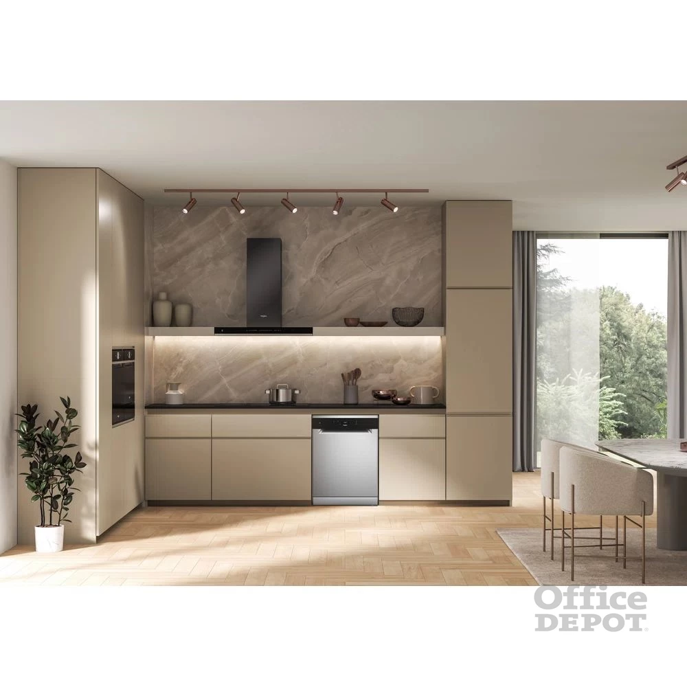 Whirlpool W2F HD624 X inox, programok száma: 9, szabadonálló, 14 terítékes mosogatógép 