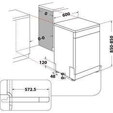Whirlpool W2F HD624 14 terítékes mosogatógép Whirlpool W2F HD624 14 terítékes mosogatógép