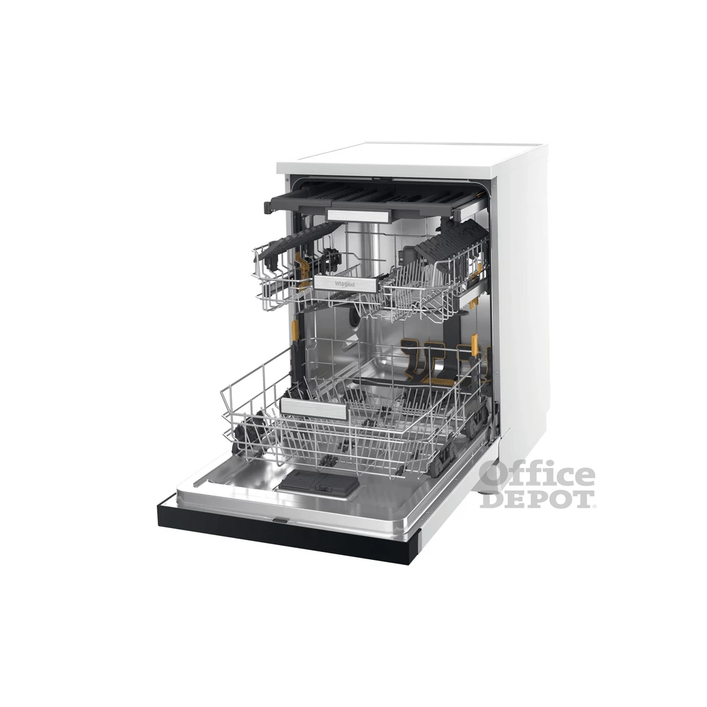 Whirlpool W7F HS41 fehér, programok száma: 8, szabadonálló, 15 terítékes mosogatógép 