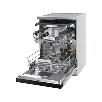 Whirlpool W7F HS51 X inox, programok száma: 8, szabadonálló, 15 terítékes mosogatógép 