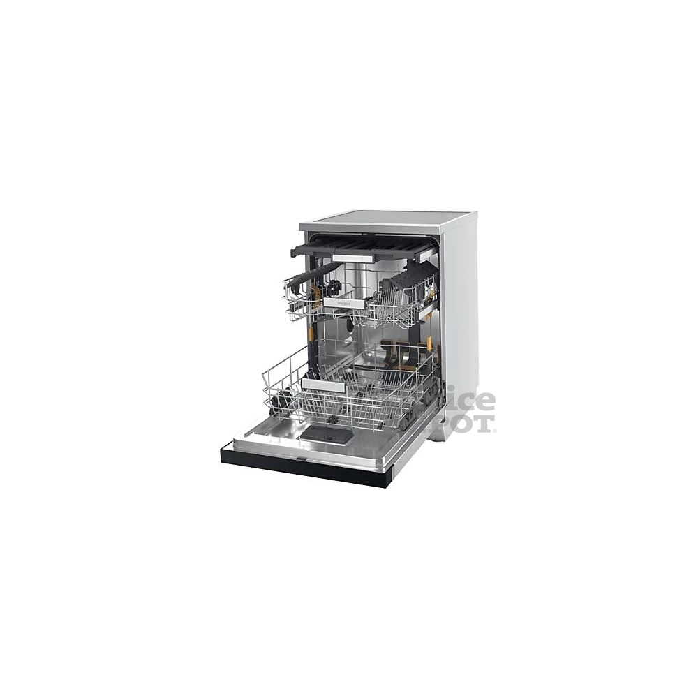 Whirlpool W7F HS51 X inox, programok száma: 8, szabadonálló, 15 terítékes mosogatógép 