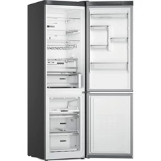 Whirlpool W7X 94T SX Total inox, alulfagyasztós, Hűtő:263L, Fagyasztó:104L, No frost hűtőszekrény