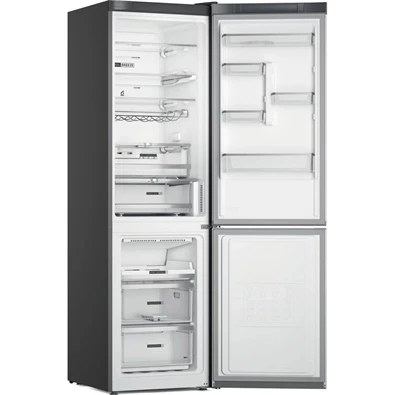 Whirlpool W7X 94T SX Total inox, alulfagyasztós, Hűtő:263L, Fagyasztó:104L, No frost hűtőszekrény