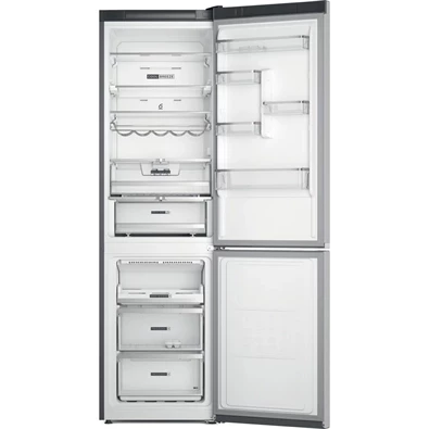 Whirlpool W7X 94T SX Total inox, alulfagyasztós, Hűtő:263L, Fagyasztó:104L, No frost hűtőszekrény