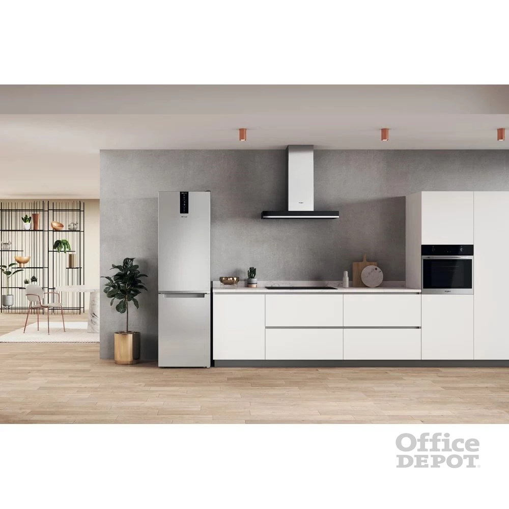 Whirlpool W7X 94T SX Total inox, alulfagyasztós, Hűtő:263L, Fagyasztó:104L, No frost hűtőszekrény