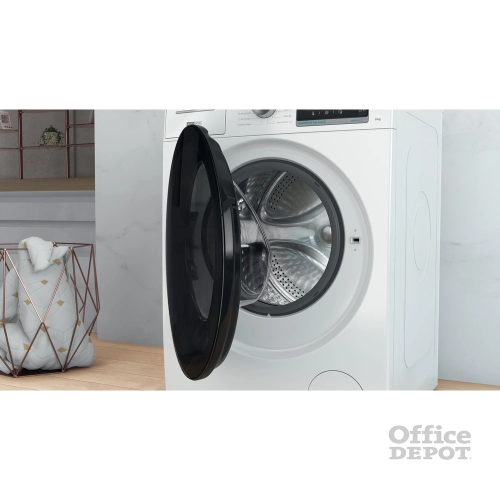 Whirlpool W7X W845WB EE fehér, elöltöltős, max.1400ford., 8 kg, mosógép