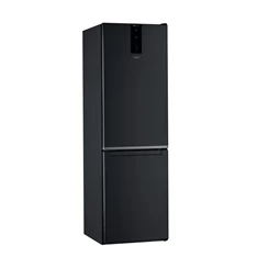 Whirlpool W7 821O K fekete, alulfagyasztós, Hűtő:239L, Fagyasztó:104L, Total No frost hűtőszekrény