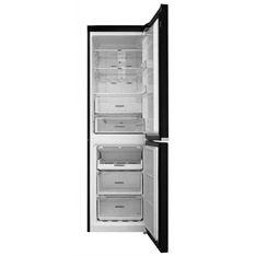 Whirlpool W7 821O K fekete, alulfagyasztós, Hűtő:239L, Fagyasztó:104L, Total No frost hűtőszekrény