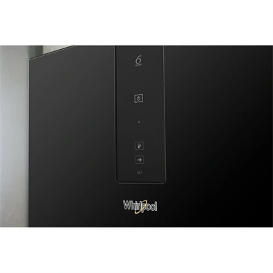 Whirlpool W7 821O K fekete, alulfagyasztós, Hűtő:239L, Fagyasztó:104L, Total No frost hűtőszekrény