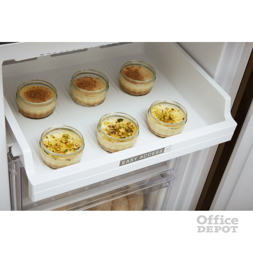 Whirlpool W7 821O K fekete, alulfagyasztós, Hűtő:239L, Fagyasztó:104L, Total No frost hűtőszekrény