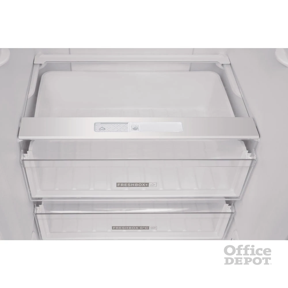 Whirlpool W7 921O K AQUA fekete, alulfagyasztós, Hűtő:264L, Fagyasztó:104L, No frost hűtőszekrény