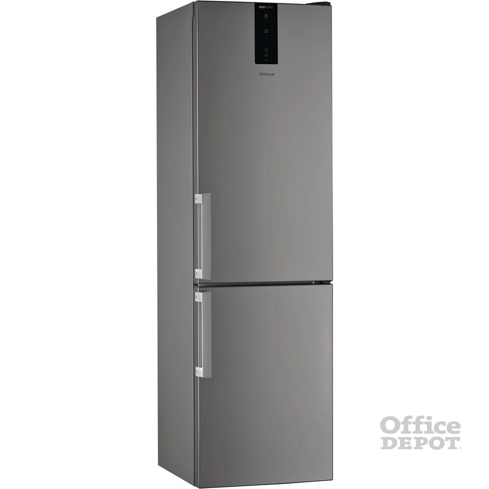 Whirlpool W7 921O OX H inox, alulfagyasztós, Hűtő:264L, Fagyasztó:104L, No frost hűtőszekrény