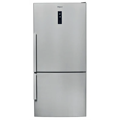 Whirlpool W84BE 72 X 2 inox, alulfagyasztós, Hűtő:407L, Fagyasztó:181L, Dual no frost hűtőszekrény