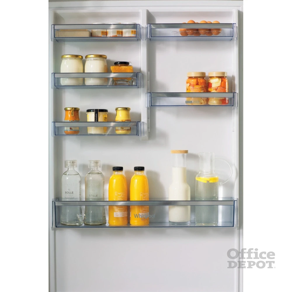 Whirlpool W84BE 72 X 2 inox, alulfagyasztós, Hűtő:407L, Fagyasztó:181L, Dual no frost hűtőszekrény