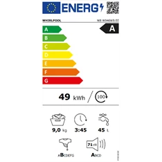Whirlpool W8 W946WB EE 9 kg elöltöltős mosógép Whirlpool W8 W946WB EE 9 kg elöltöltős mosógép