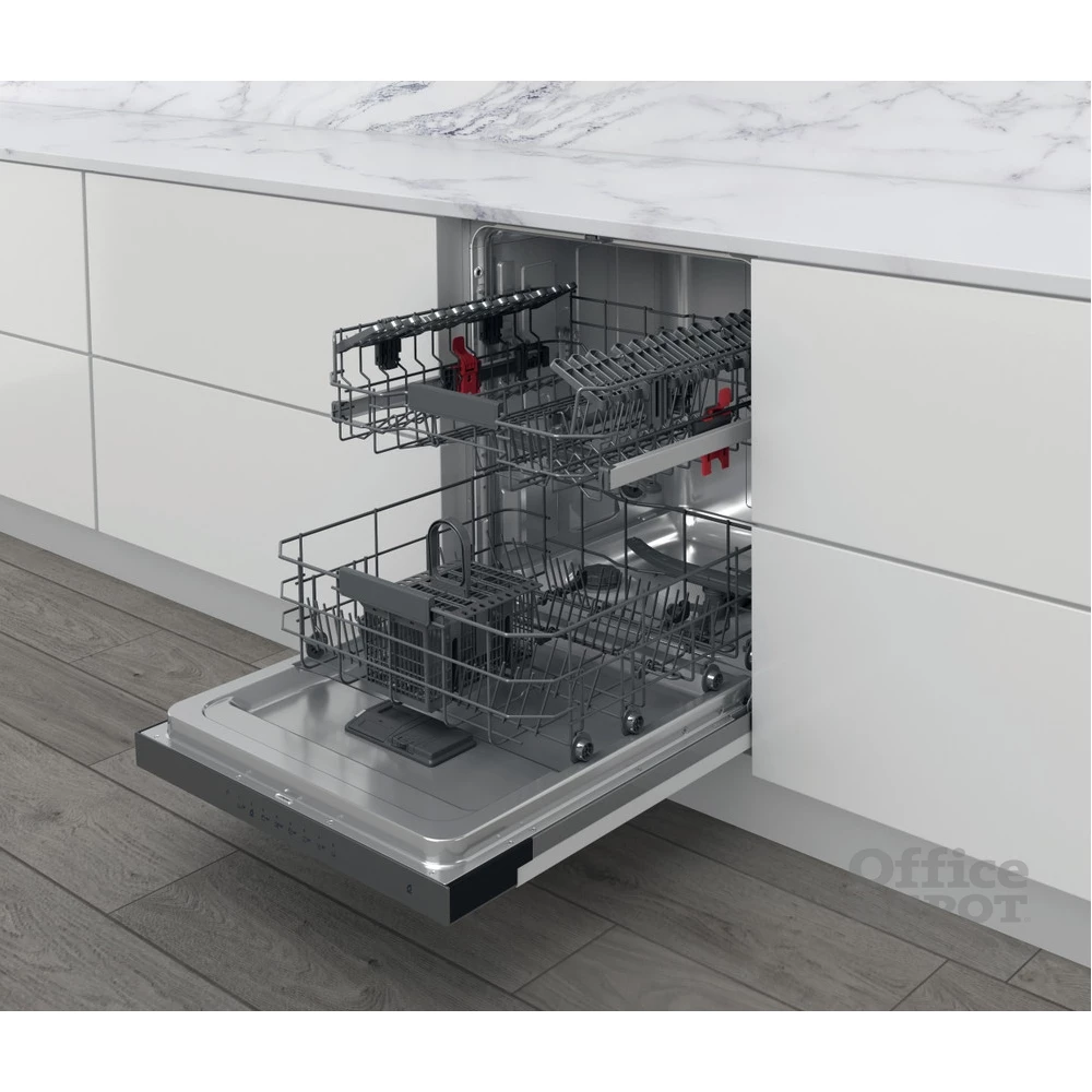 Whirlpool WBC 3C26 X programok száma: 8, beépíthető, 14 terítékes mosogatógép 