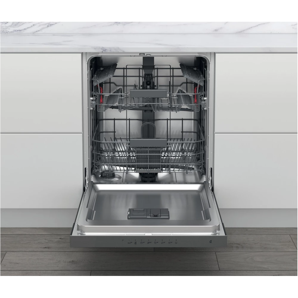 Whirlpool WBC 3C26 X programok száma: 8, beépíthető, 14 terítékes mosogatógép 