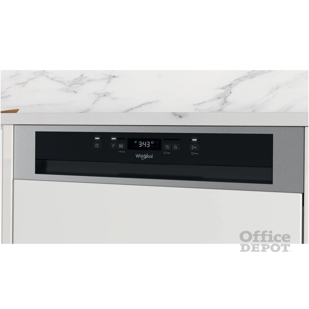 Whirlpool WBC 3C26 X programok száma: 8, beépíthető, 14 terítékes mosogatógép 