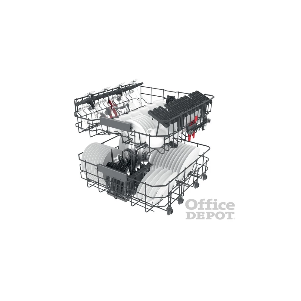 Whirlpool WBC 3C26 X programok száma: 8, beépíthető, 14 terítékes mosogatógép 