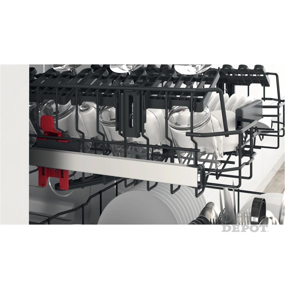 Whirlpool WBC 3C26 X programok száma: 8, beépíthető, 14 terítékes mosogatógép 