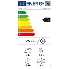 Whirlpool WCIO 3T341 PE beépíthető mosogatógép Whirlpool WCIO 3T341 PE beépíthető mosogatógép
