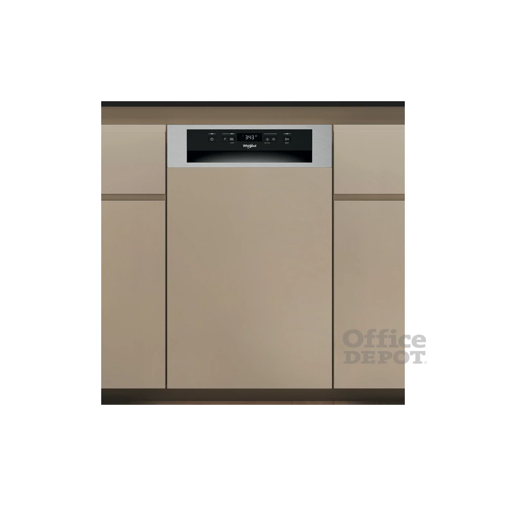 Whirlpool WH6PC11BS7A0 programok száma: 9, keskeny beépíthető, 11 terítékes mosogatógép 
