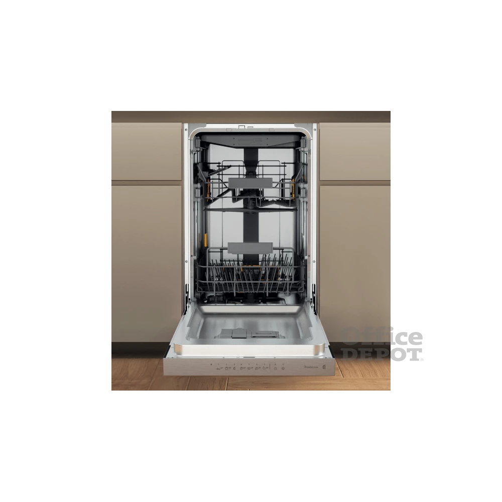 Whirlpool WH6PC11BS7A0 programok száma: 9, keskeny beépíthető, 11 terítékes mosogatógép 