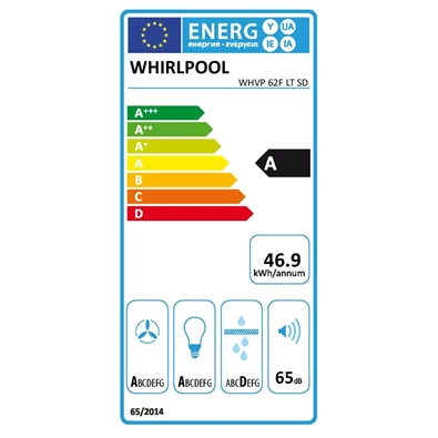 Whirlpool WHVP 62F LT SD ezüst páraelszívó Whirlpool WHVP 62F LT SD ezüst páraelszívó