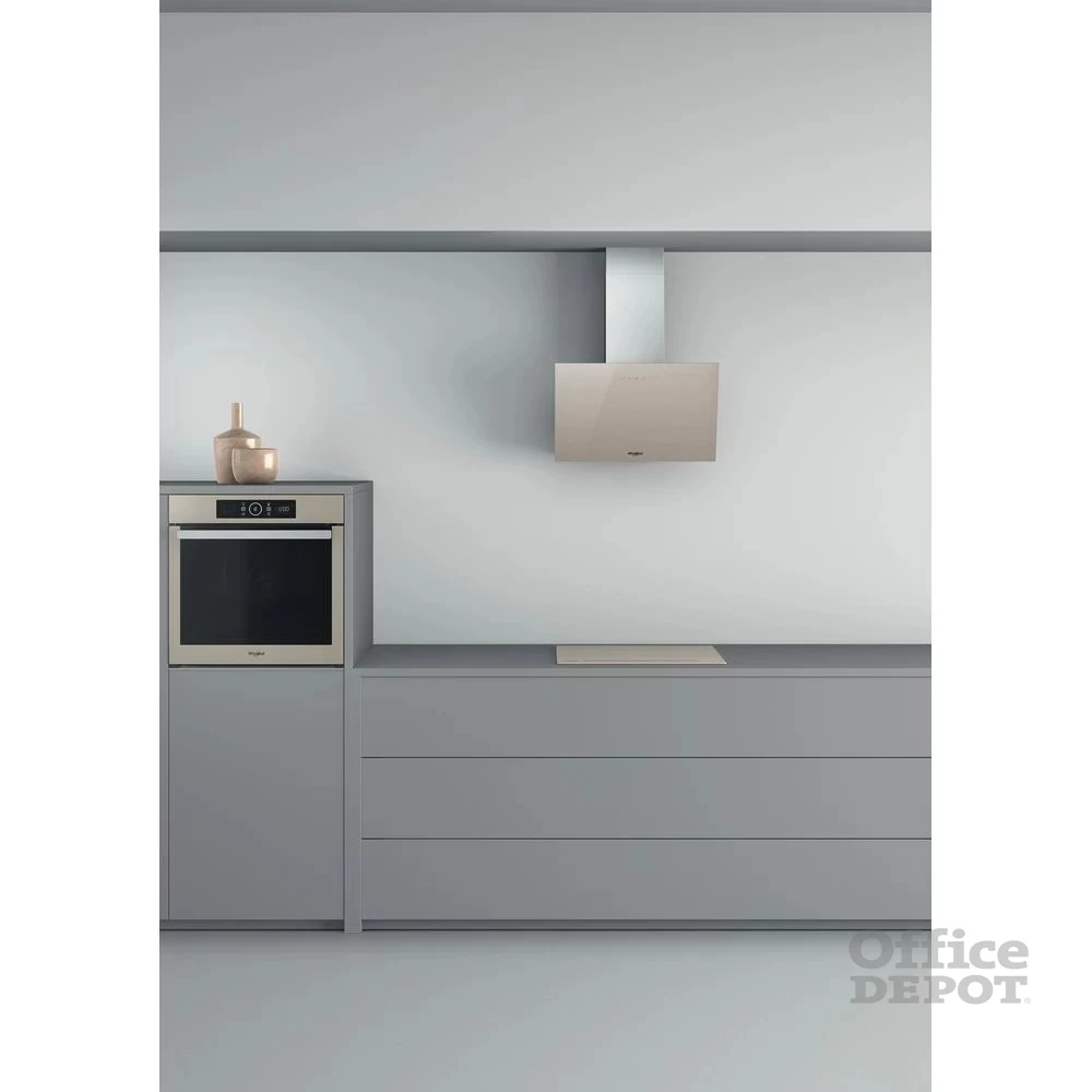 Whirlpool WHVP 62F LT SD ezüst, szabadonálló, kürtős, döntött, méret:59,8 cm, zajszint:65 dB, páraelszívó