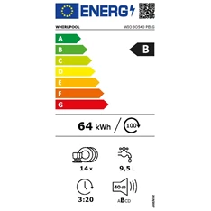 Whirlpool WIO 3O540 PELG beépíthető mosogatógép Whirlpool WIO 3O540 PELG beépíthető mosogatógép