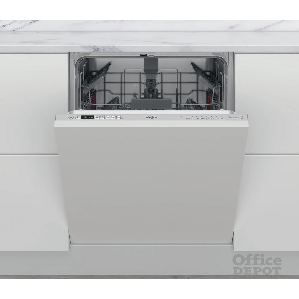 Whirlpool WI 7020 P programok száma: 8, beépíthető, 14 terítékes mosogatógép 