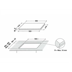 Whirlpool WL B5860 AL beépíthető indukciós főzőlap Whirlpool WL B5860 AL beépíthető indukciós főzőlap