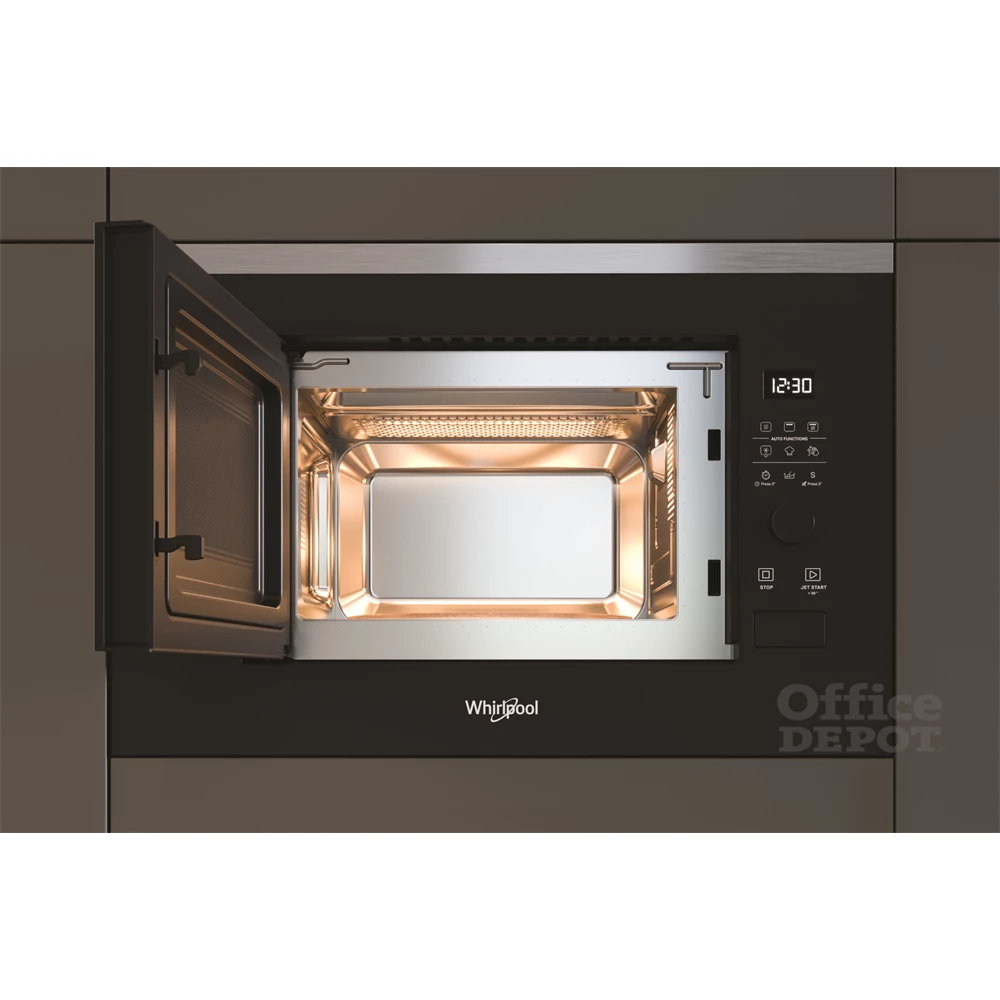 Whirlpool WMF200G 1200W 20L fekete beépíthető mikrohullámú sütő