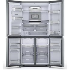 Whirlpool WQ9I MO1L inox, Side-by-Side, Hűtő:355L, Fagyasztó:237L, No frost hűtőszekrény