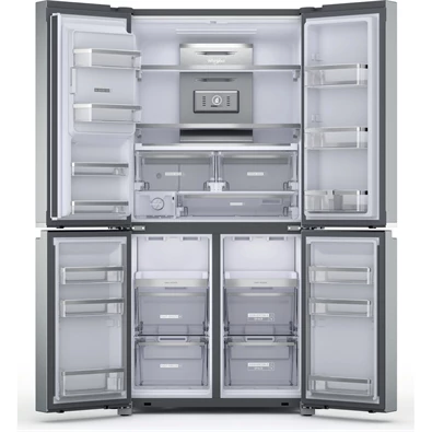 Whirlpool WQ9I MO1L inox, Side-by-Side, Hűtő:355L, Fagyasztó:237L, No frost hűtőszekrény