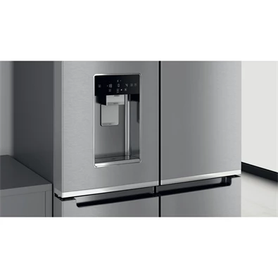 Whirlpool WQ9I MO1L inox, Side-by-Side, Hűtő:355L, Fagyasztó:237L, No frost hűtőszekrény