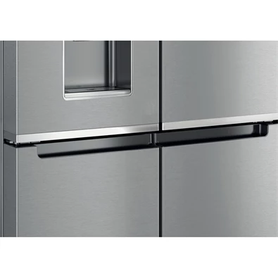 Whirlpool WQ9I MO1L inox, Side-by-Side, Hűtő:355L, Fagyasztó:237L, No frost hűtőszekrény