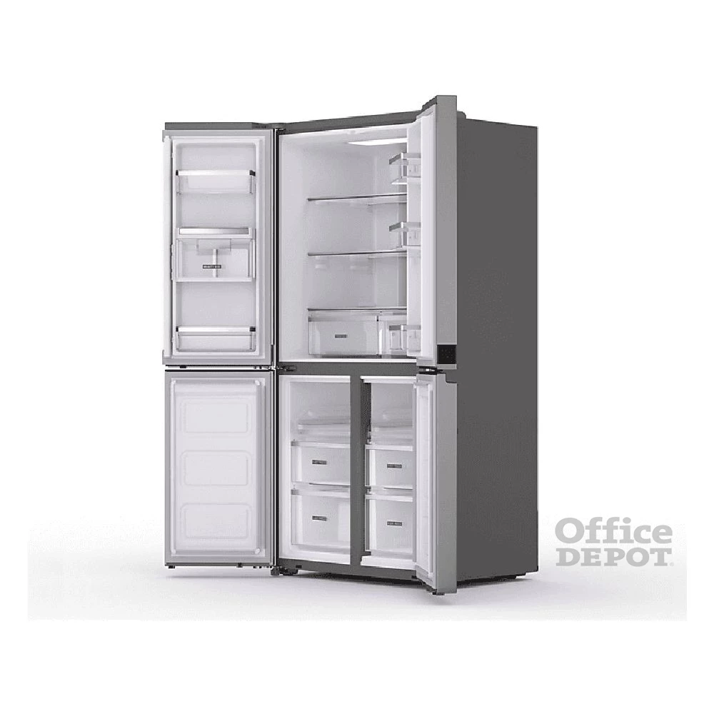 Whirlpool WQ9 U2L EF inox, Side-by-Side, Hűtő:388L, Fagyasztó:206L, hűtőszekrény